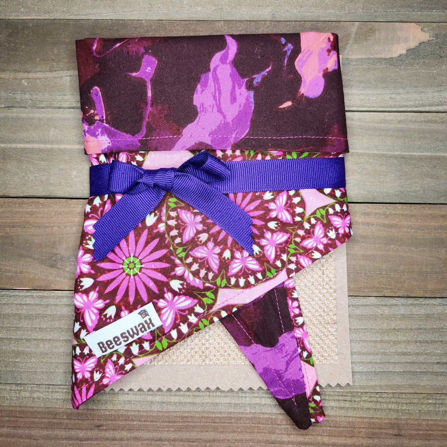 Pink Hippie Mosaic Reversible Pet Bandana Handmade