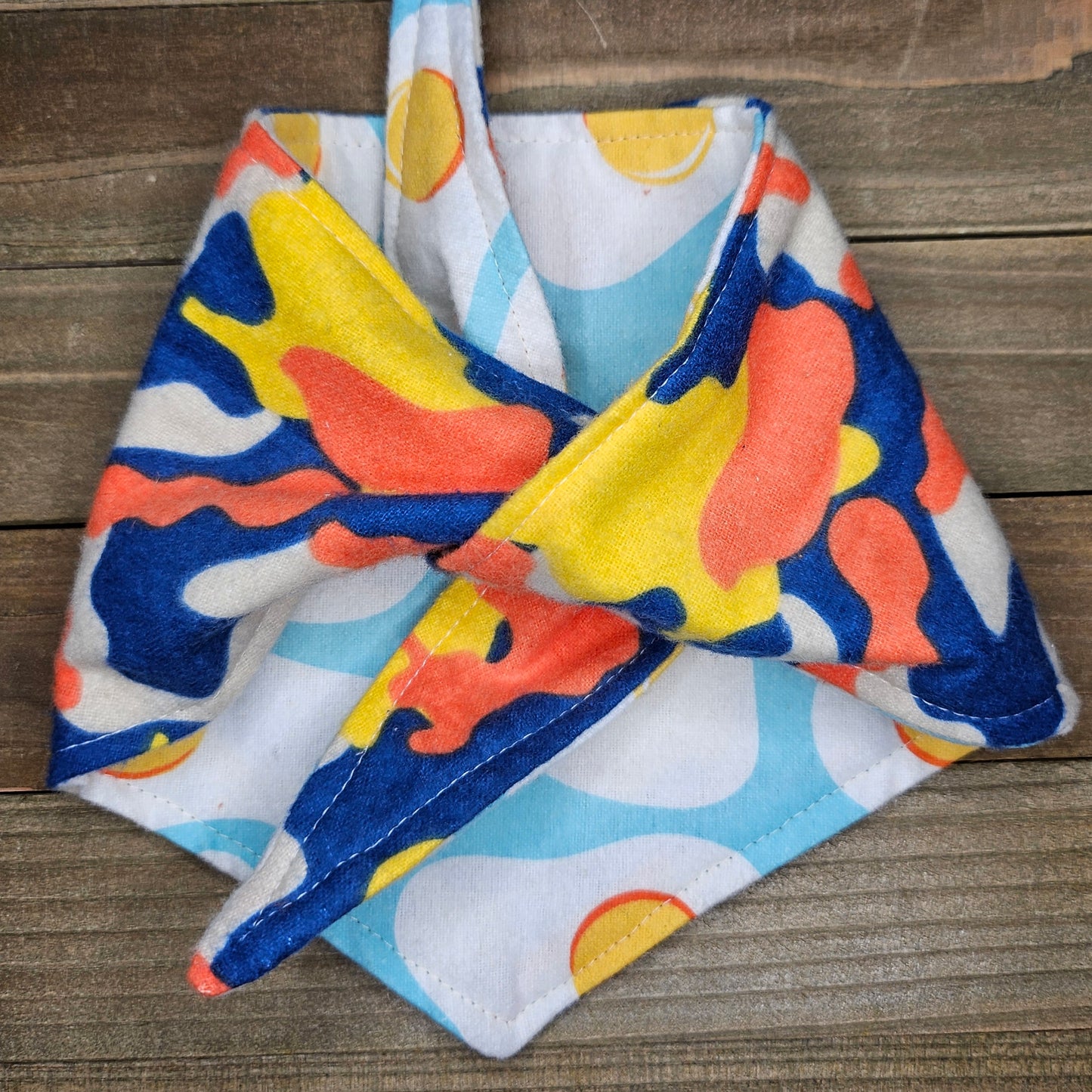 Miami Camo Sunny Side Up Double Flannel Pet Bandana - Beeswax Bandanas