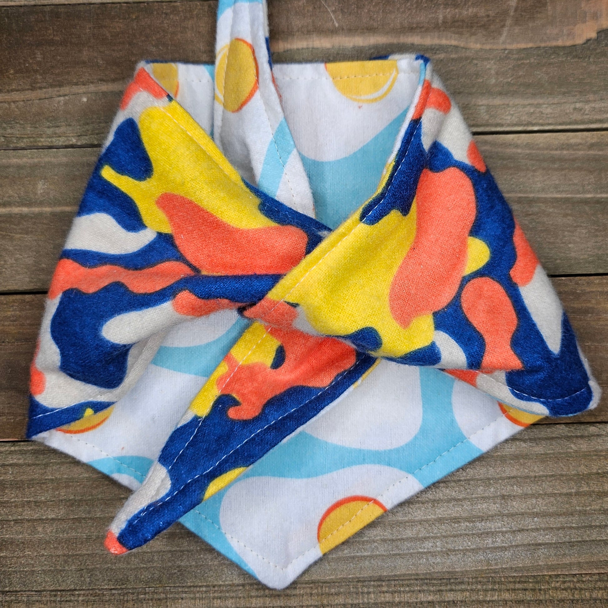 Miami Camo Sunny Side Up Double Flannel Pet Bandana - Beeswax Bandanas