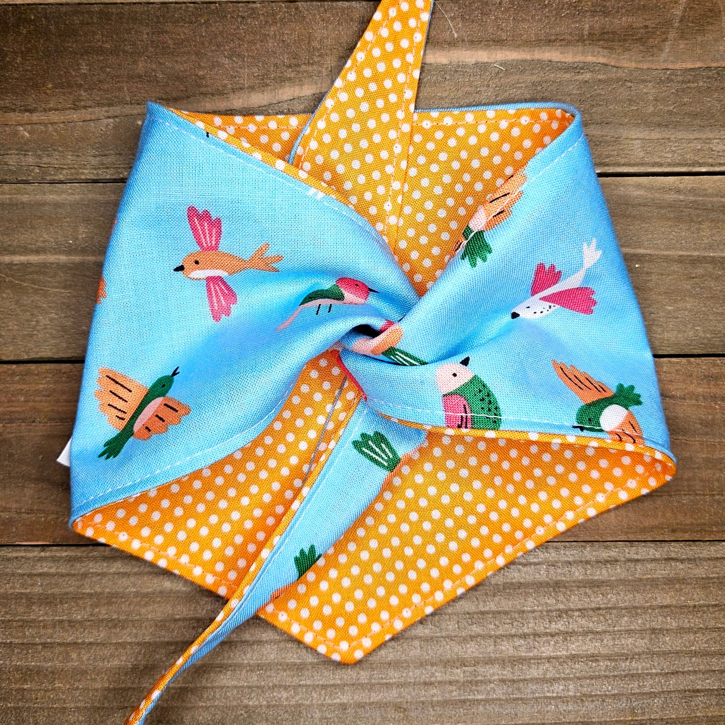 Flock of Joy | Reversible Handmade Pet Bandana