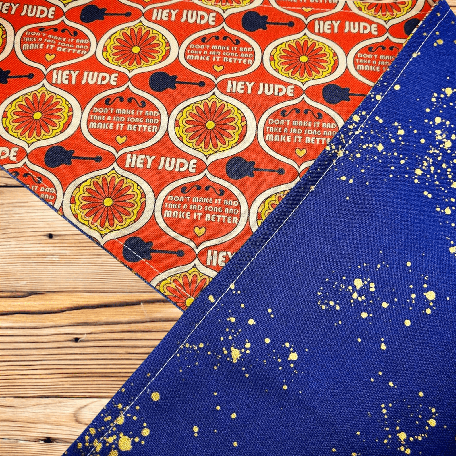 Beatles Hey Jude Pet Bandana - Beeswax Bandanas