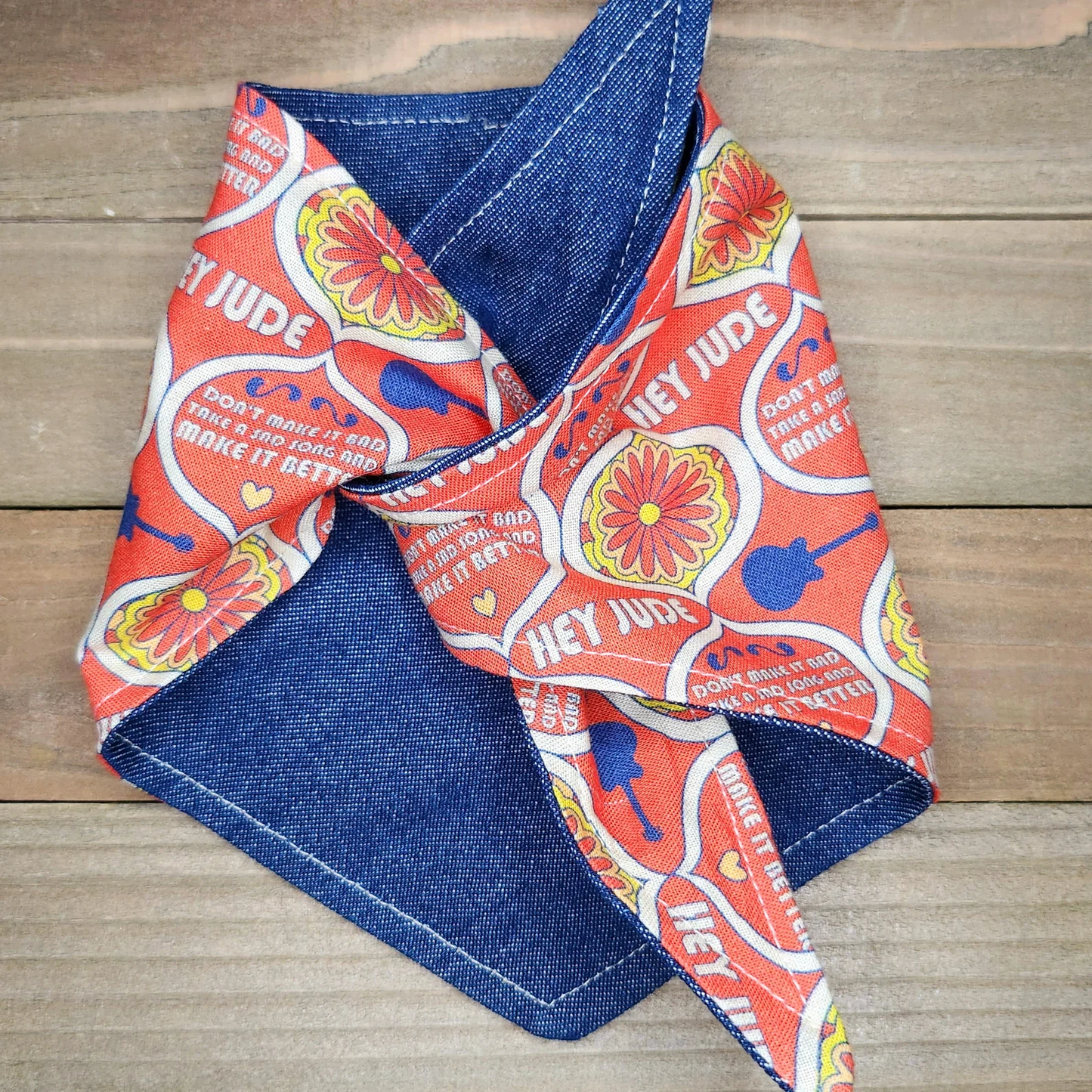 Beatles Hey Jude Pet Bandana - Beeswax Bandanas