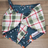 Christmas Reindeer Christmas Plaid Pet Bandana - Beeswax Bandanas 