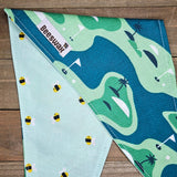 Tees and Bees Handmade Pet Bandana - Reversible