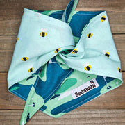 Tees and Bees Handmade Pet Bandana - Reversible