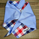 Jackson Plaid Upcycled Pet Bandana