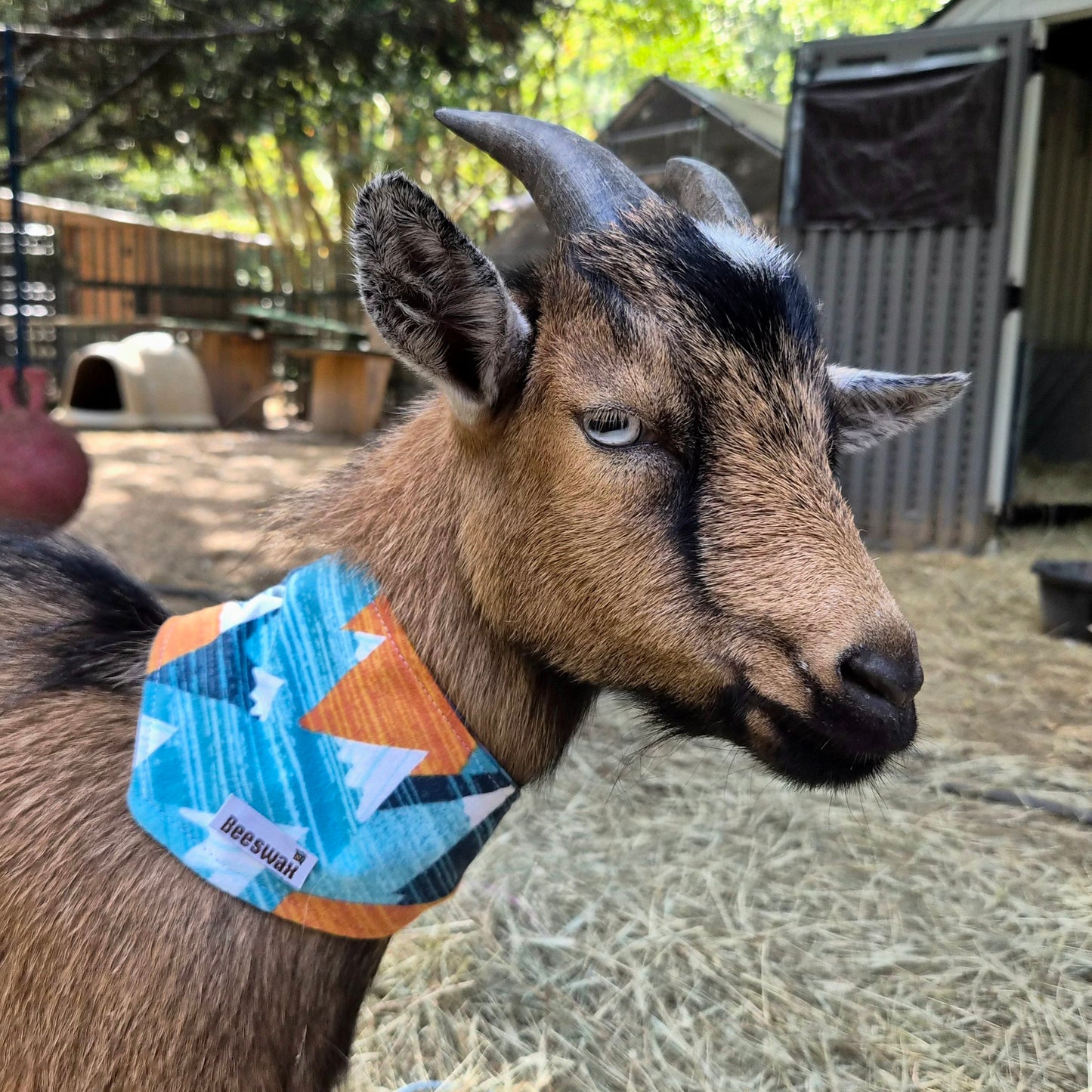 Snow Peak Reversible Flannel Pet Bandana Handmade Cotton Tie-On Style