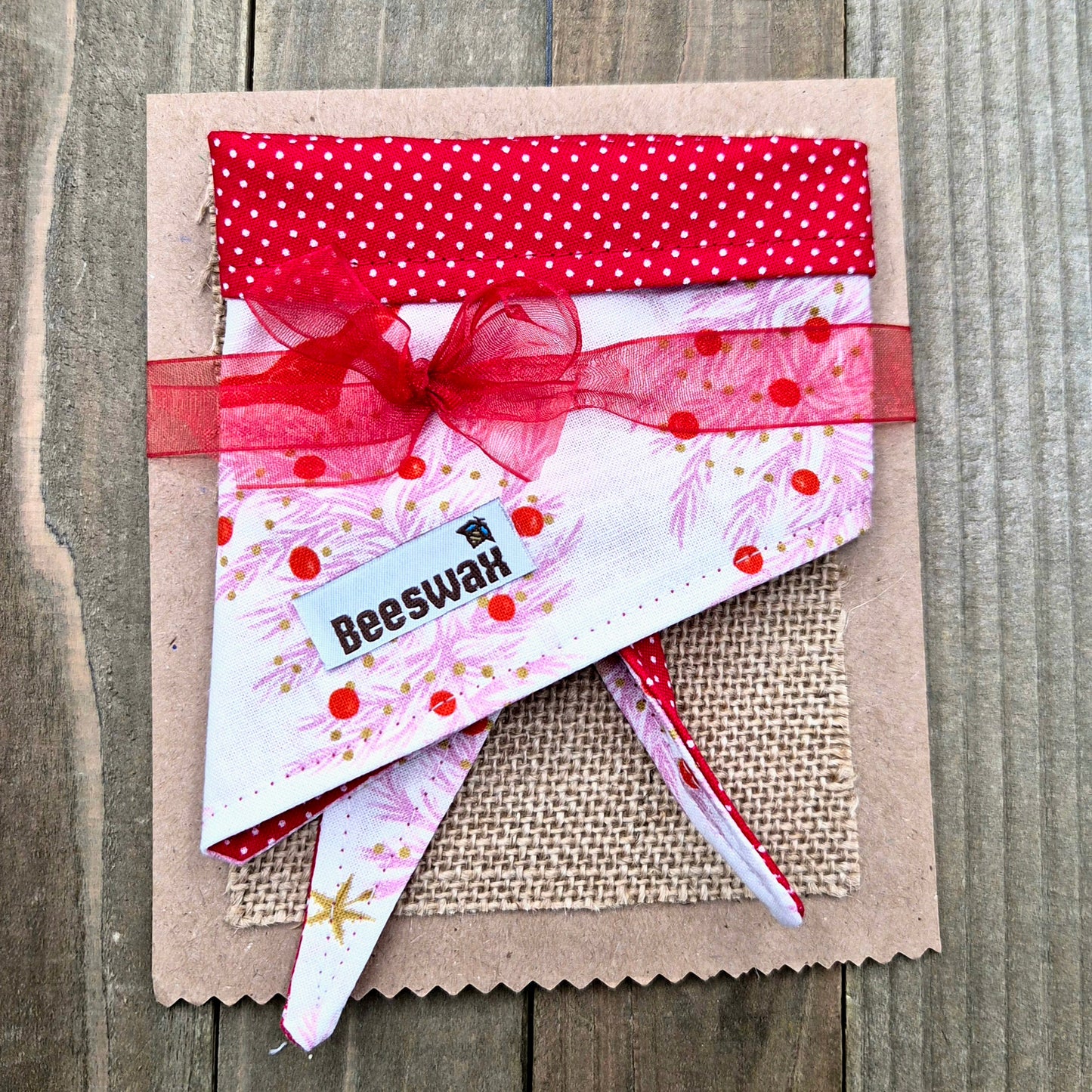 Candied Christmas Trees Handmade Reversible Pet Bandana - Cotton Tie-On Style