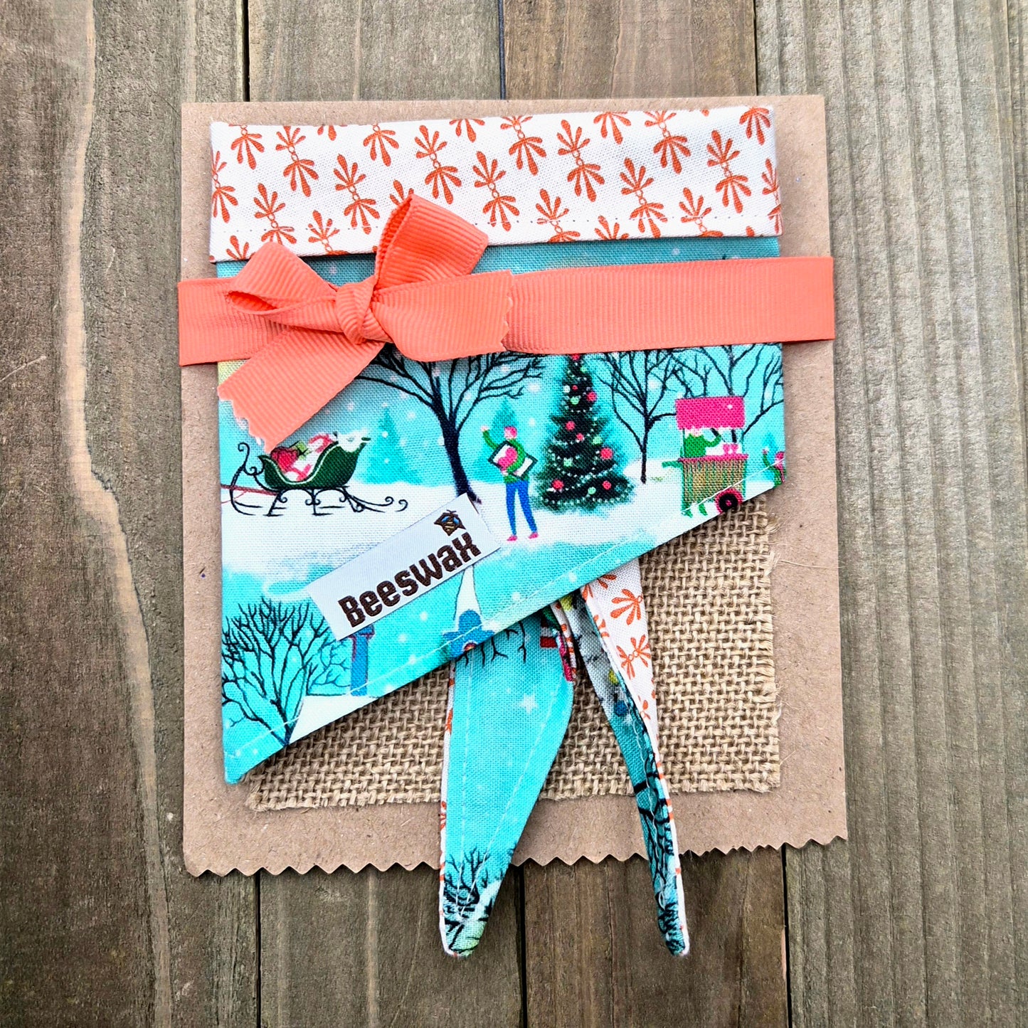 Christmas Village Handmade Reversible Pet Bandana - Cotton Tie-On Style