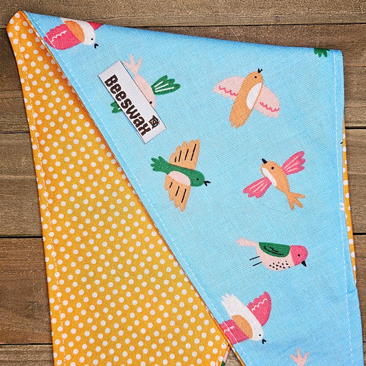 Flock of Joy | Reversible Handmade Pet Bandana
