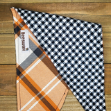 Butterscotch Plaid Pet Bandana - Beeswax Bandanas 