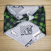 Alpine Check MTV Pet Bandana - Beeswax Bandanas 