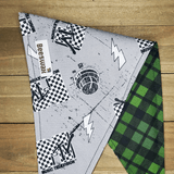 Alpine Check MTV Pet Bandana - Beeswax Bandanas 