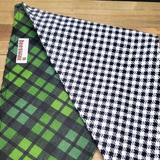 Forest Checkerboard Plaid Pet Bandana - Beeswax Bandanas 