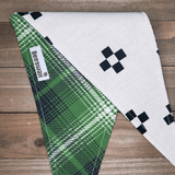 Forest Green Plaid Pet Bandana - Beeswax Bandanas 