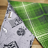 MTV Forest Green Plaid Pet Bandana - Beeswax Bandanas 