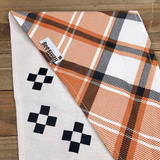 Butterscotch Plaid Pet Bandana - Beeswax Bandanas 