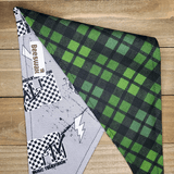 Alpine Check MTV Pet Bandana - Beeswax Bandanas 