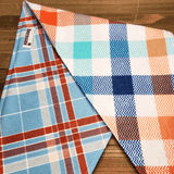 Tiffany Blue Plaid Pet Bandana - Beeswax Bandanas 