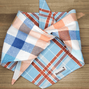 Tiffany Blue Plaid Pet Bandana - Beeswax Bandanas 