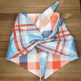 Tiffany Blue Plaid Pet Bandana - Beeswax Bandanas 