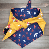 Enchanted Forest Flying Mushrooms Pet Bandana - Beeswax Bandanas 