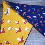 Enchanted Forest Flying Mushrooms Pet Bandana - Beeswax Bandanas 