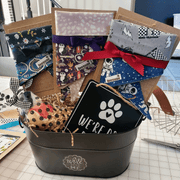 Gift Basket with CUSTOM Bandanas - Beeswax Bandanas 