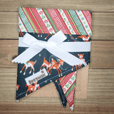 Christmas Reindeer Ribbon Candy Pet Bandana - Beeswax Bandanas 