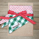 Checkered Red Diamonds Pet Bandana - Beeswax Bandanas 