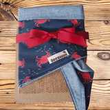 Crabby Chambray Pet Bandana - Beeswax Bandanas 