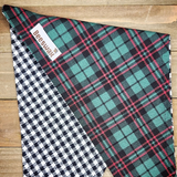 Winter Tartan Check Pet Bandana - Beeswax Bandanas 