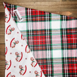 Christmas Plaid Rocking Horse Pet Bandana - Beeswax Bandanas 