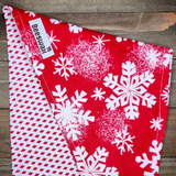 Red Snowflake Pet Bandana - Beeswax Bandanas 