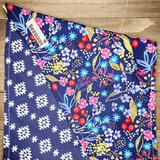 Night Garden Blue Aztec Pet Bandana - Beeswax Bandanas 