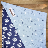 Blue Wildflower Blue Aztec Pet Bandana - Beeswax Bandanas 