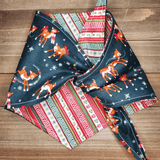 Christmas Reindeer Ribbon Candy Pet Bandana - Beeswax Bandanas 