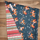 Christmas Reindeer Ribbon Candy Pet Bandana - Beeswax Bandanas 