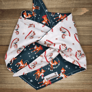 Christmas Reindeer Vintage Rocking Horse Pet Bandana - Beeswax Bandanas 