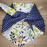 Bee Garden-Navy Dot Pet Bandana - Beeswax Bandanas 