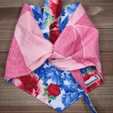 Pioneer Garden-Pink Geometric Pet Bandana - Beeswax Bandanas 