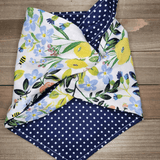 Bee Garden-Navy Dot Pet Bandana - Beeswax Bandanas 