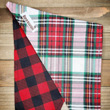 Winter Buffalo Check Pet Bandana - Beeswax Bandanas 