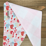 Sweetheart Pink Plaid Pet Bandana - Beeswax Bandanas 