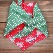 Peony Polka Dots Pet Bandana - Beeswax Bandanas 