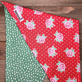 Peony Polka Dots Pet Bandana - Beeswax Bandanas 