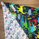 Dinos on Bikes Pet Bandana - Beeswax Bandanas 