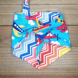 Airplanes and Rainbows Pet Bandana - Beeswax Bandanas 