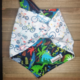 Dinos on Bikes Pet Bandana - Beeswax Bandanas 