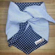 Pinstripes and Polka Dots Pet Bandana - Beeswax Bandanas 